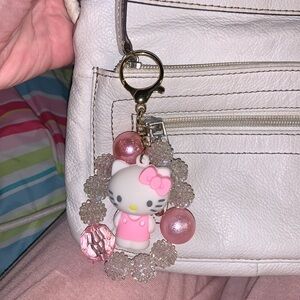 Hello kitty purse/bag charm keychain bracelet nwt